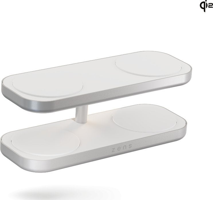 ZENS Quattro Wireless Charger Pro 4 - ładowarka bezprzewodowa Qi2 do czterech urządzeń (4x15W) kompatybilna z MagSafe (white)