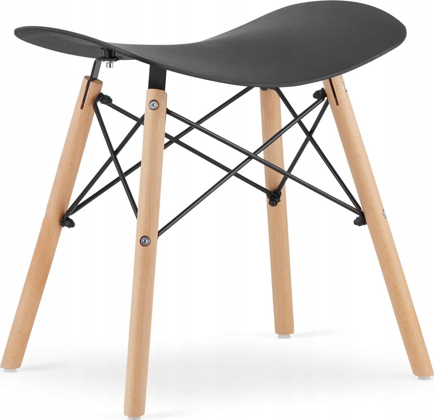 Leobert Taboret KORFU - czarny x 1