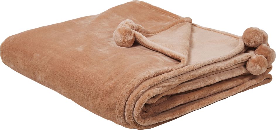 Beliani Koc 200 x 220 cm brązowy TERKE