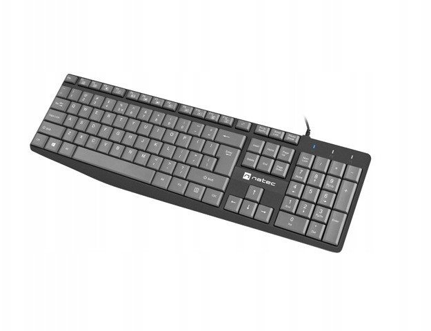 Klawiatura Nautilus US Slim 1.8m czarno-szara /