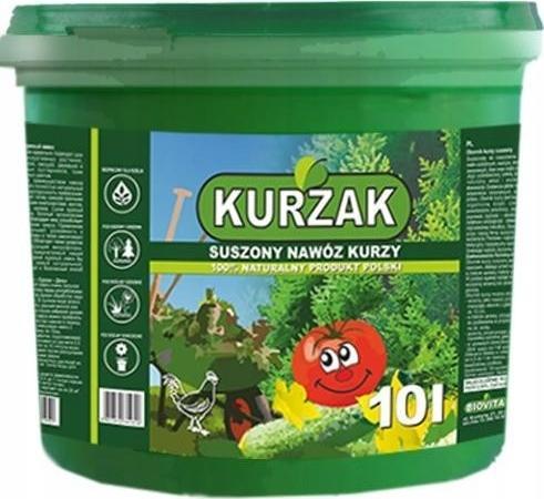 Biovita Kurzak suszony naturalny nawóz obornik 10L
