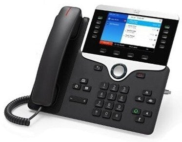 Telefon Cisco IP Phone 8851 - Telefon VoIP - SIP, RTCP, RTP, SRTP, SDP - 5 linii - kolor węgla - odnowiony