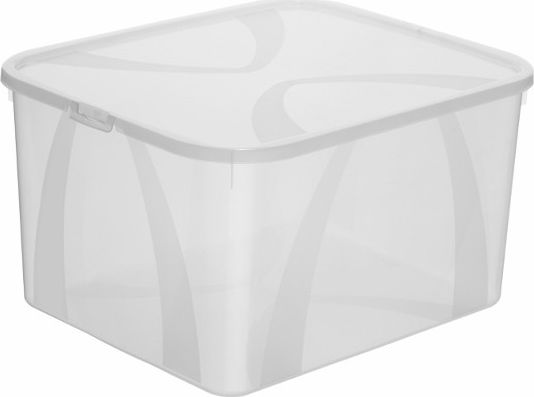 Rotho Pojemnik do przechowywania z pokrywą 25 L ARCO transparentny