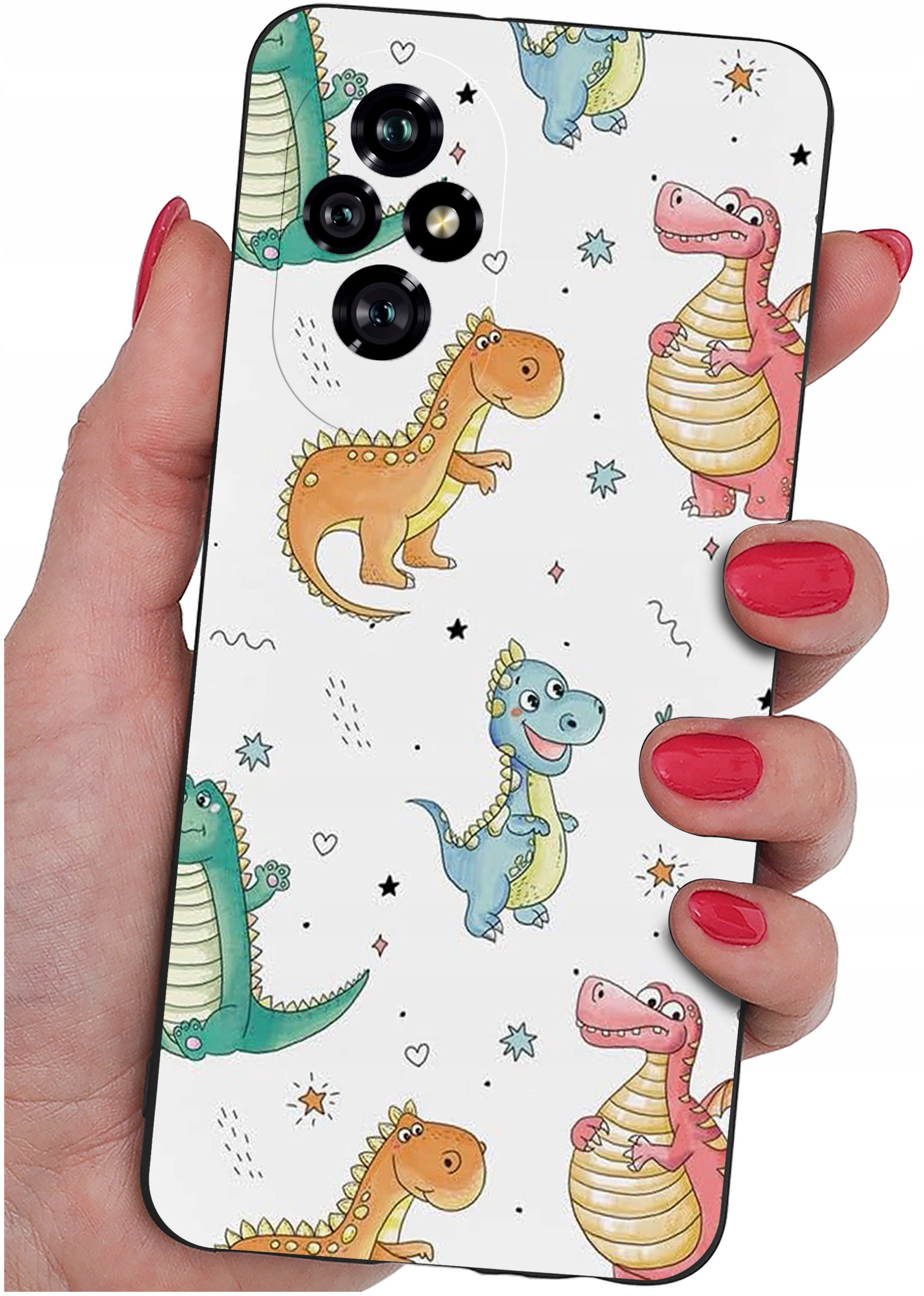 ETUI do Honor 200 5G | WZORY | SILIKONOWE MATT CASE + SZKŁO 9H