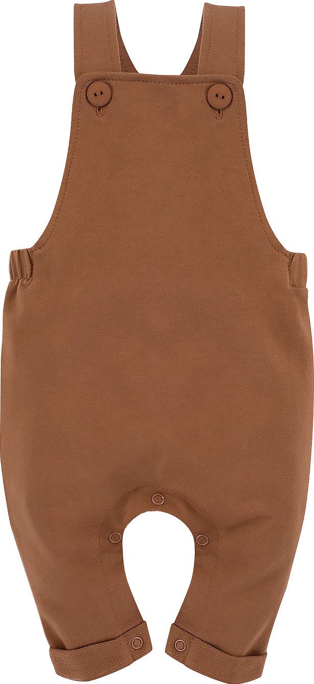 PINOKIO Spodnie ogrodniczki Le Tigre Pinokio brązowe 86