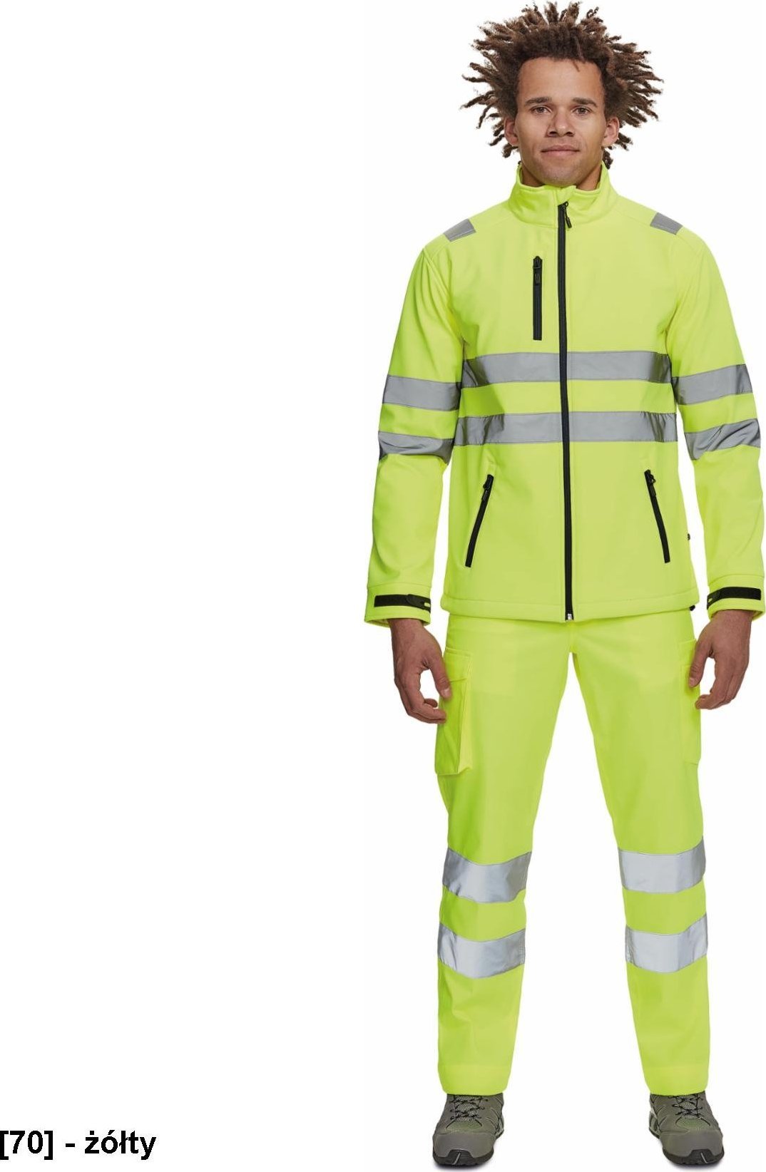 CERVA MURCIA HV - kurtka softshellowa - żółty 3XL