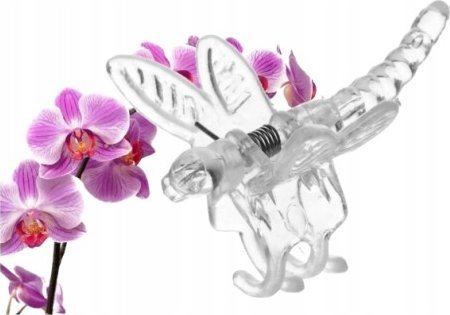 Galicja Klipsy ważki przezroczyste do storczyka 4 sztuki