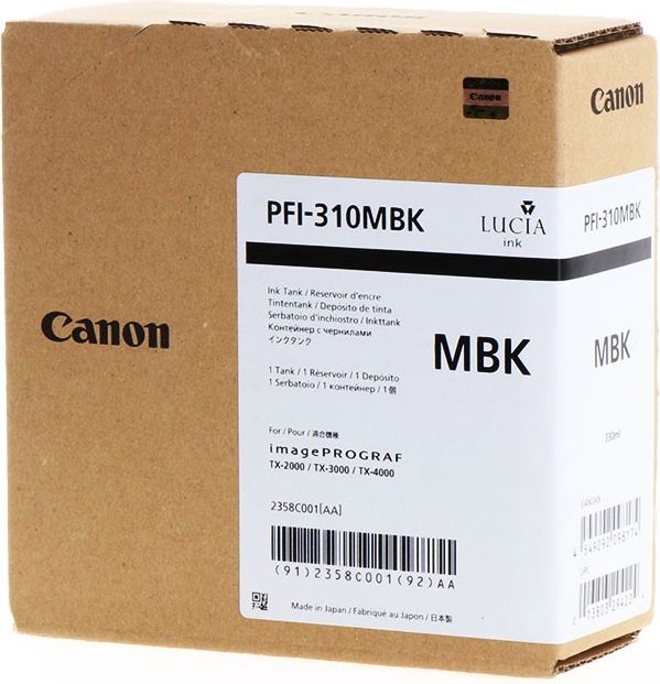 Tusz Canon Tusz PFI-310MBK (Matte Black)