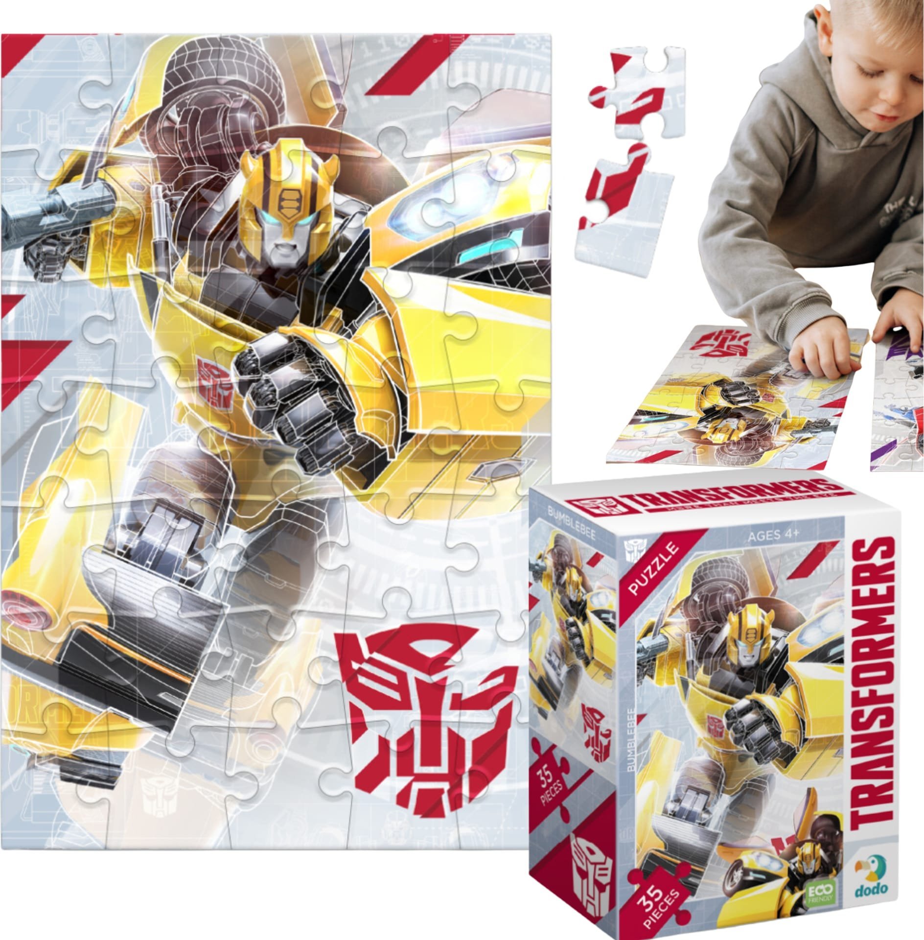Dodo Puzzle Transformers Mini 35 Elementów Do Ułożenia Dla Najmłodszych