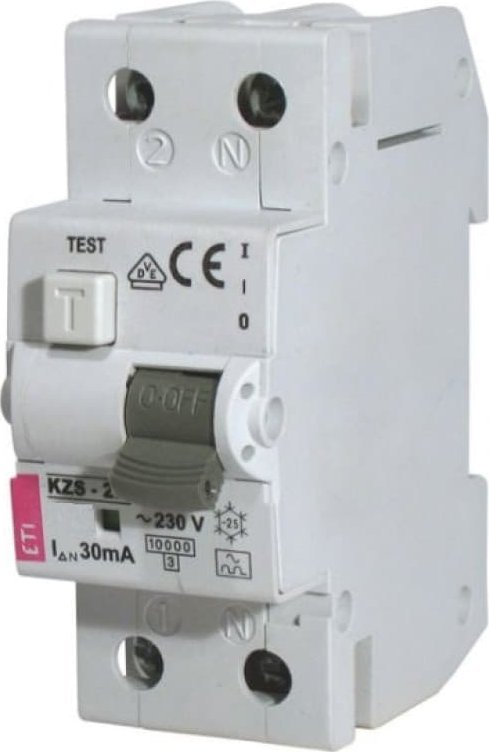 Eti-Polam Wyłącznik różnicowo-nadprądowy 2P 16A C 0,03A typ A KZS-2M 002173224
