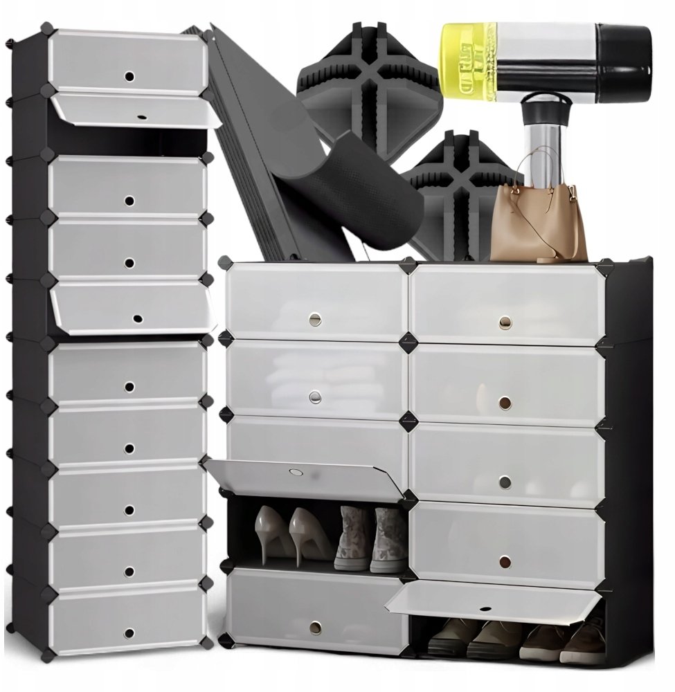 Hitbaits SZAFKA NA BUTY Modułowa Czarna