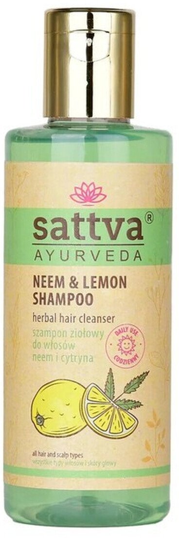 Sattva Szampon do włosów neem & cytryna 210ml