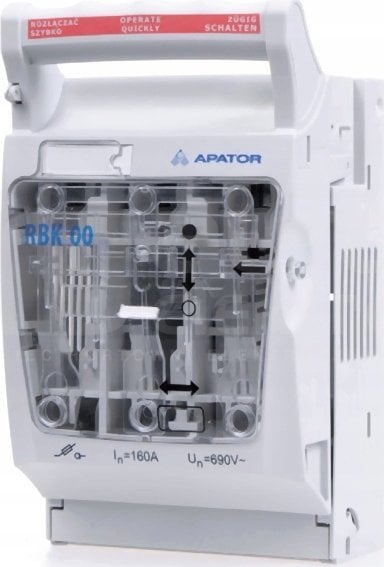 Rozłącznik izolacyjny bezpiecznikowy 160A RBK 00 M /zaciski śrubowe do 70mm2/ 63-823333-121