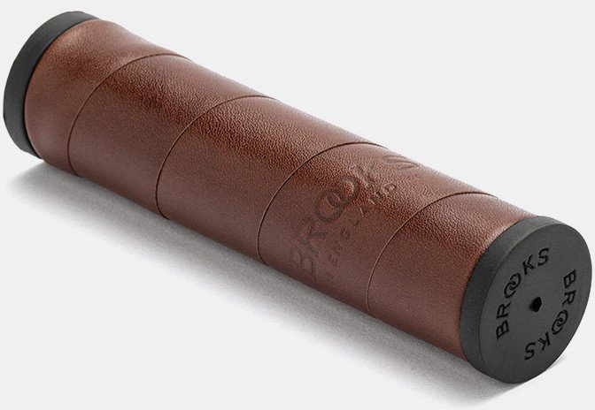 Chwyty BROOKS WILLOW LEATHER GRIPS, Brown, Rozmiar 130/130 (NEW 2025)