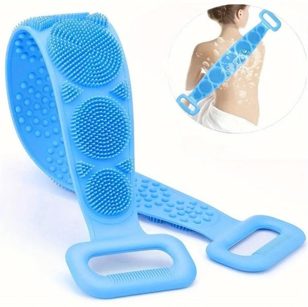 Myjka do pleców 2w1 silikonowy pas masująco-myjący