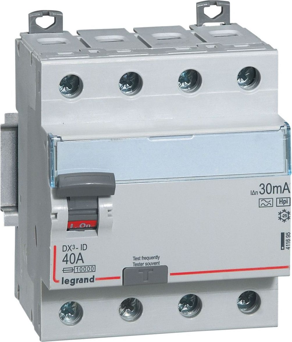Legrand Wyłącznik różnicowo-prądowy 4P 40A 0,03A typ HPI P304 DX3 (411695)