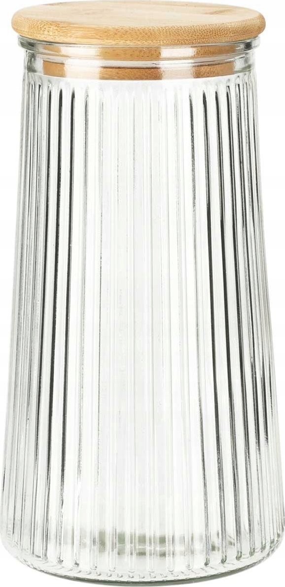 Excellent Houseware Słoik z bambusową pokrywką, szczelne zamknięcie
