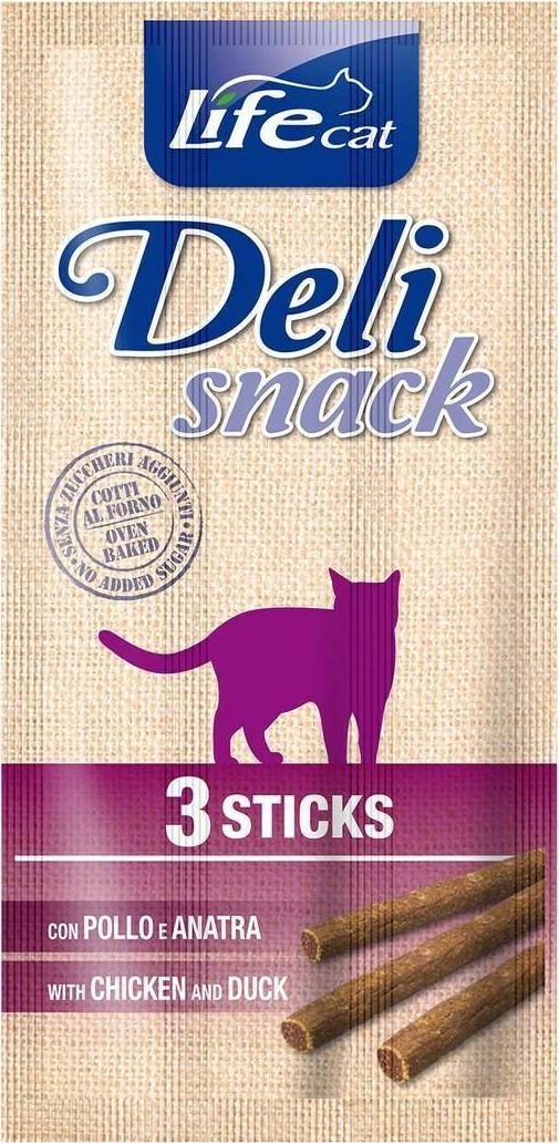 Life Pet Care Life Cat Deli Duck + Chicken 3szt x 5g Deli Snacks