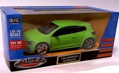 Samochód Volkswagen Scirocco 1:32 Metal Dźwięki