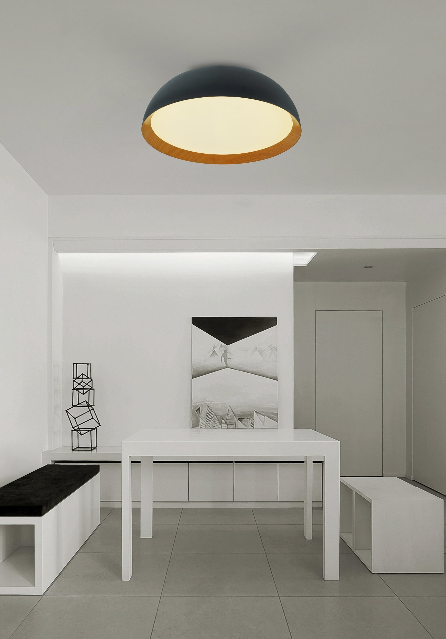 CEILING LED LIGHT SIAN D40 4000K BLACK