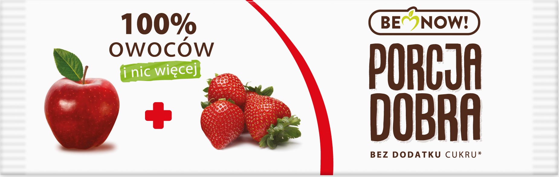 Porcja Dobra Porcja Dobra Przekąska jabłkowo - truskawkowa - 16 g