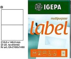 Mondi ETYKIETY A4 IGEPA 210 X 148 MM BIAŁE (100)