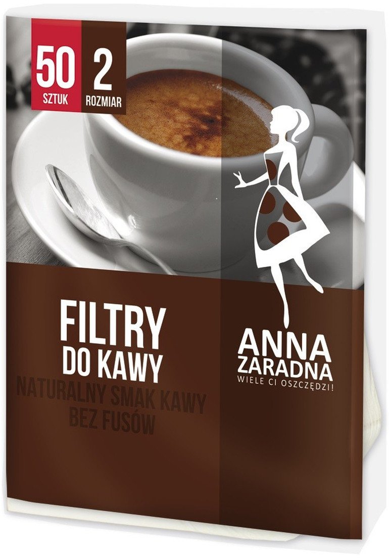 Anna Zaradna Filtry do kawy rozmiar 2 - 50szt.