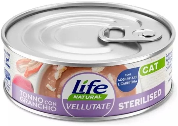 Life Pet Care Wygładzona Karma dla kota Tuńczyk Krab 70g