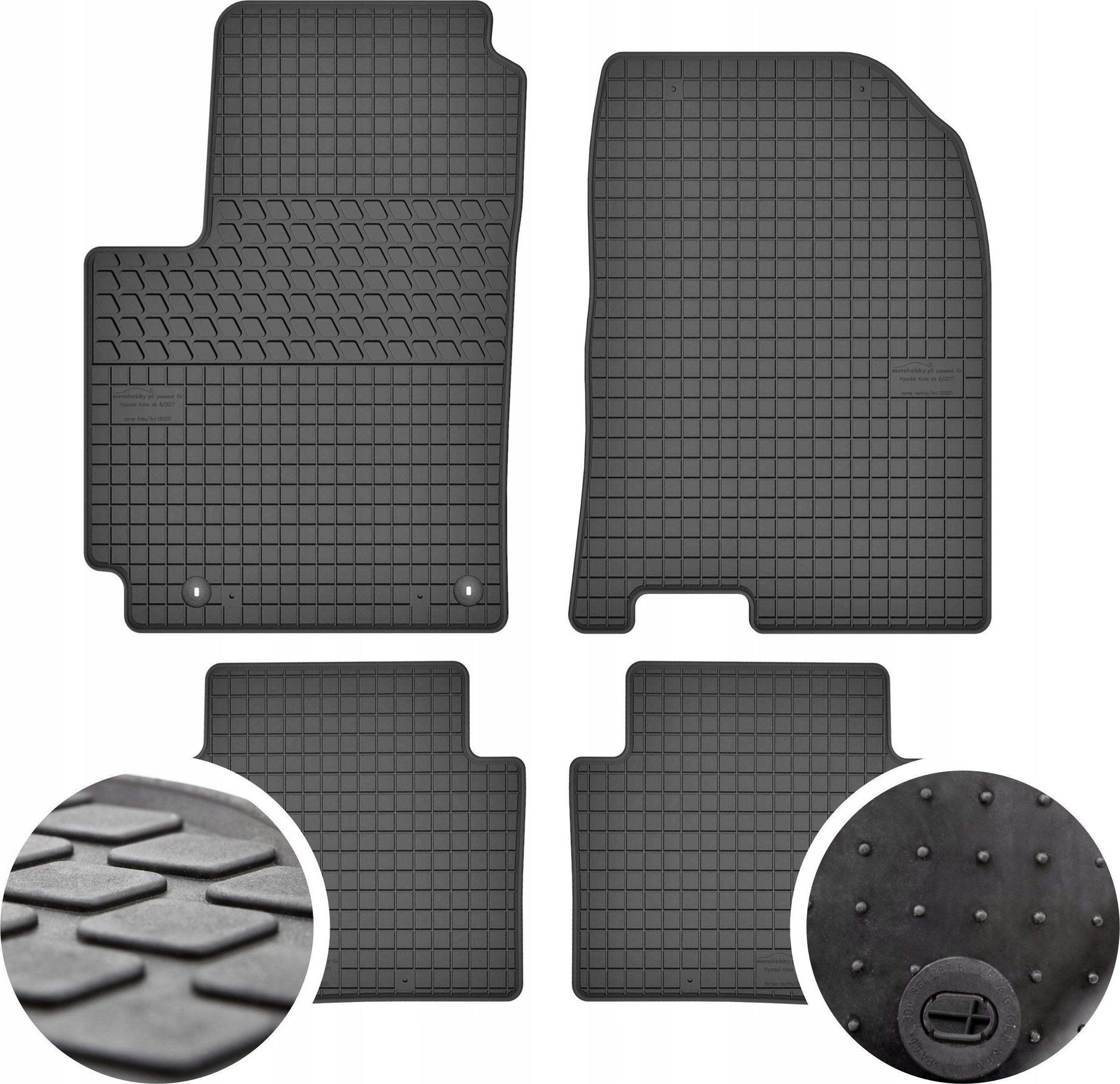 GeyerHosaja Dywaniki gumowe do Hyundai Kona