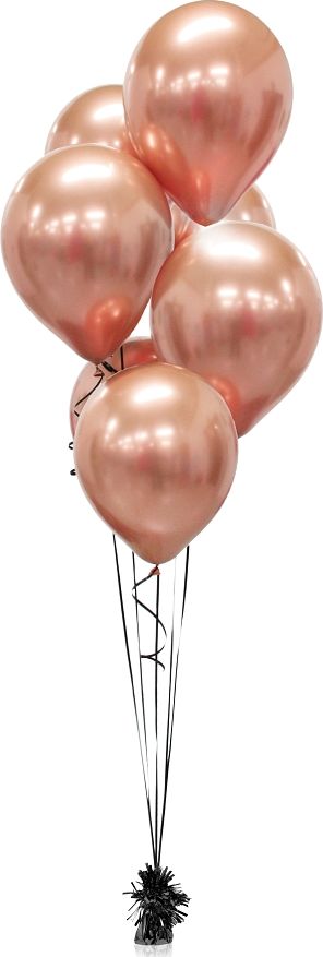 GoDan Balony chromowane Różowo-Złote, B&C, 30 cm, 50 szt.