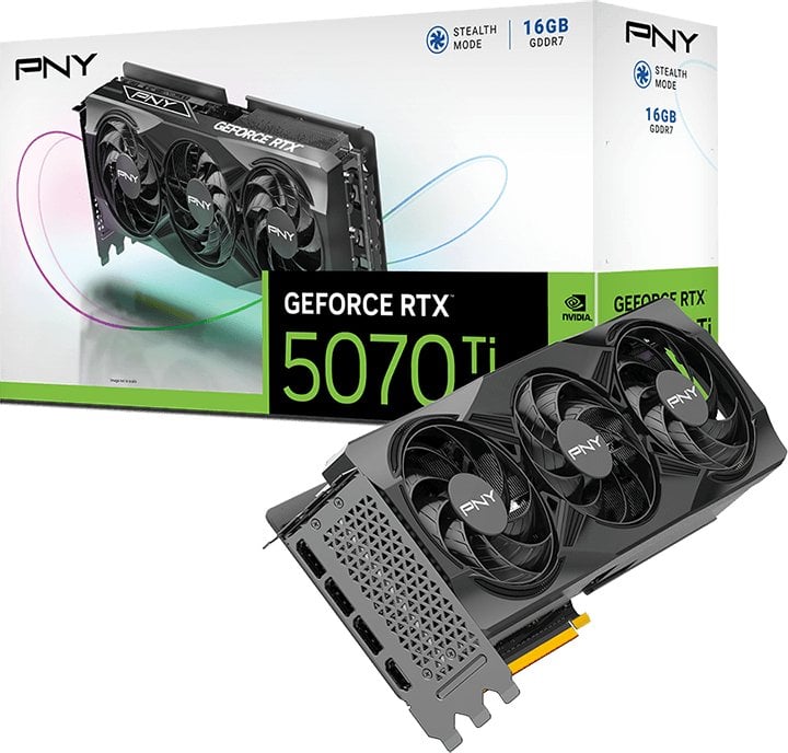 Karta graficzna PNY GeForce RTX 5070 Ti Triple Fan 16GB GDDR7 DLSS4 (VCG5070T16TFXPB1)