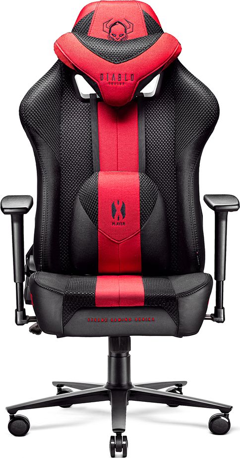 Fotel Diablo Chairs X-PLAYER 2.0 King Size Antracytowo-karmazynowy