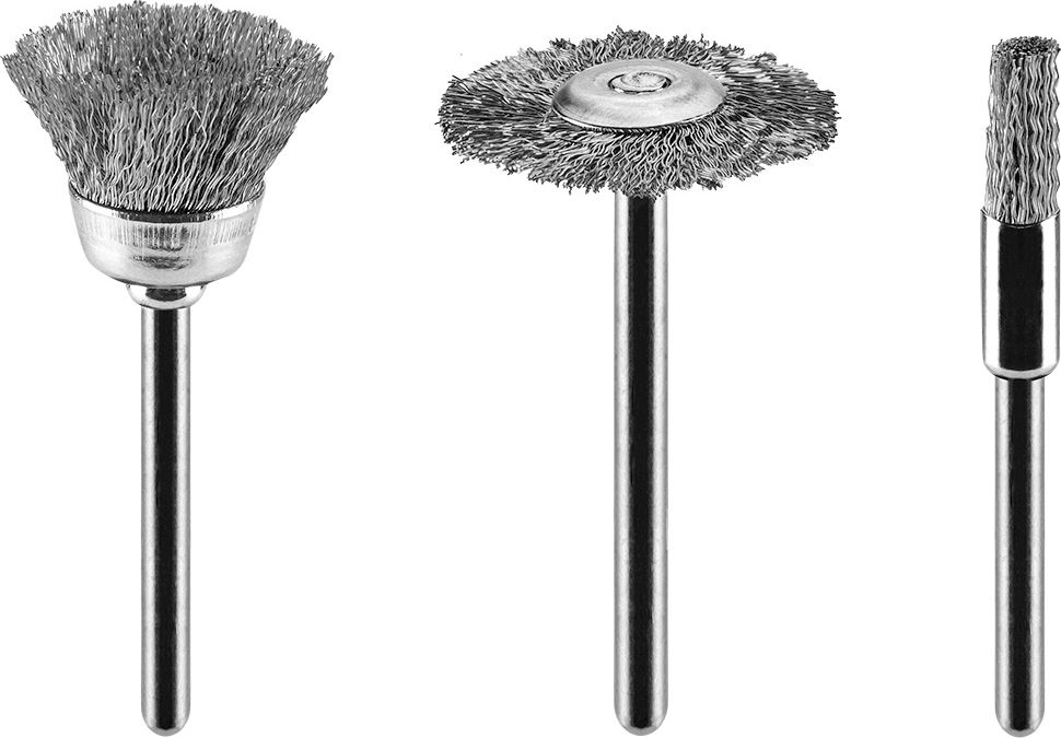 Graphite Szczotki (Szczotki stalowe, pędzelkowa, kielichowa, talerzowa, kpl. 3 szt.)