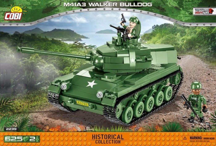 Cobi Historical Collection Wojna w Wietnamie Amerykański Czołg Walker Bulldog M41A3 (2239)