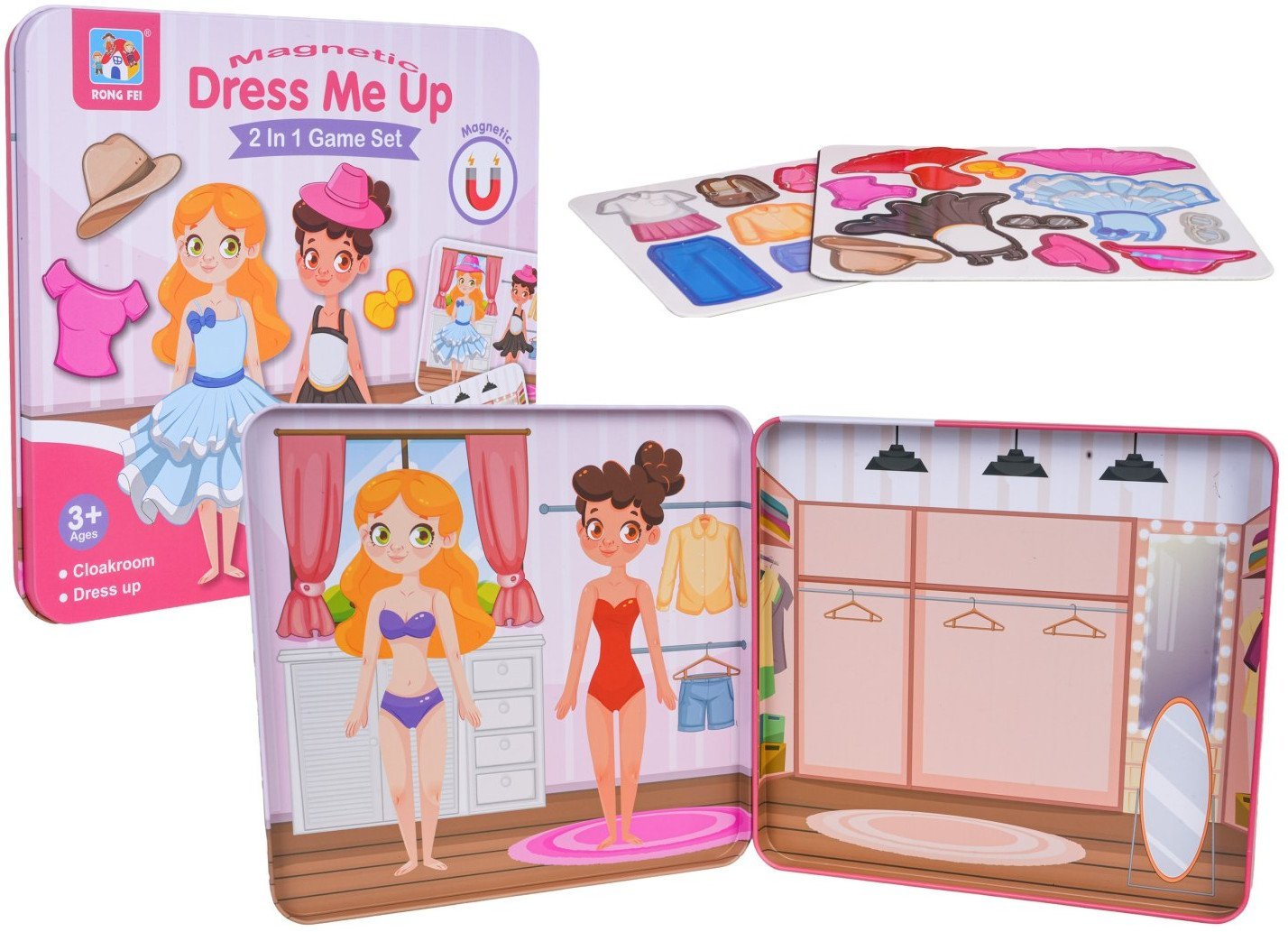 Metalowy Zestaw Dla Małej Stylistki 2w1