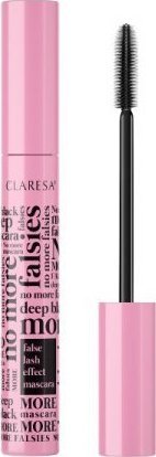 Claresa CLARESA Tusz do rzęs NO MORE FALSIES pogrubiający - 01 deep black 10g