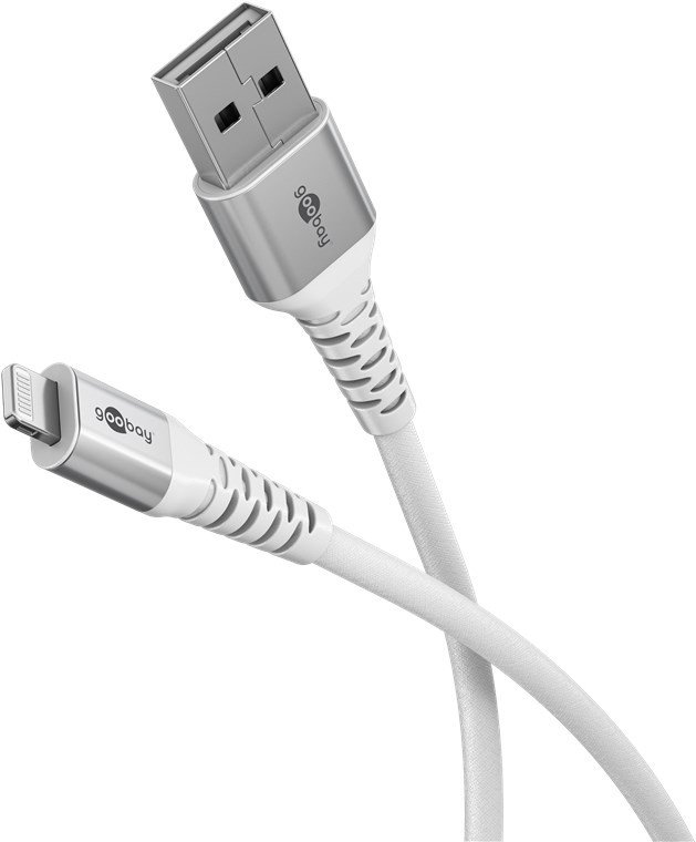 Kabel USB Goobay Lightning - USB-A 1 m Biały (74511)