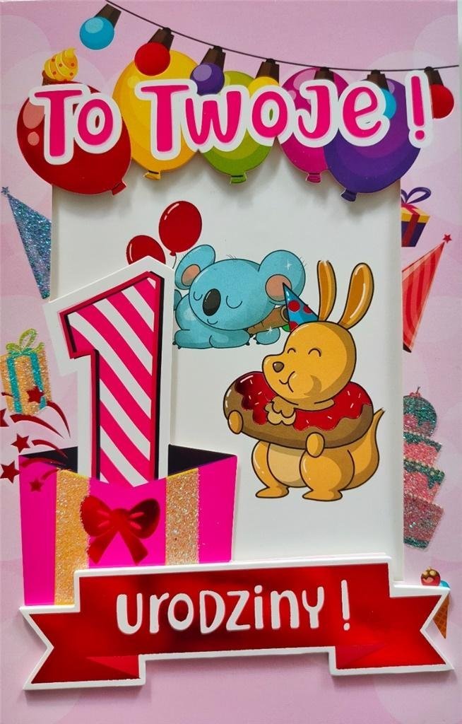 Yeku Karnet Roczek dziewczynka 6K - 017