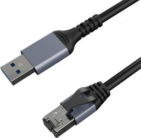 Extra Digital Interneto kabelis CAT6 UTP, USB3.0 Type-A - RJ45, 2m