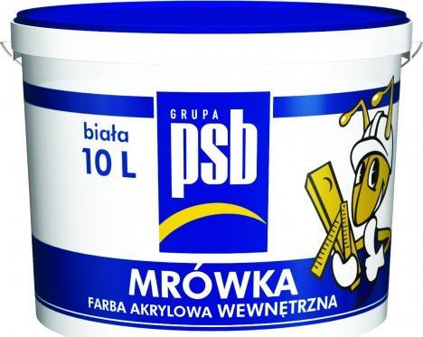 PSB Farba akrylowa do ścian i sufitów PSB 10L biała