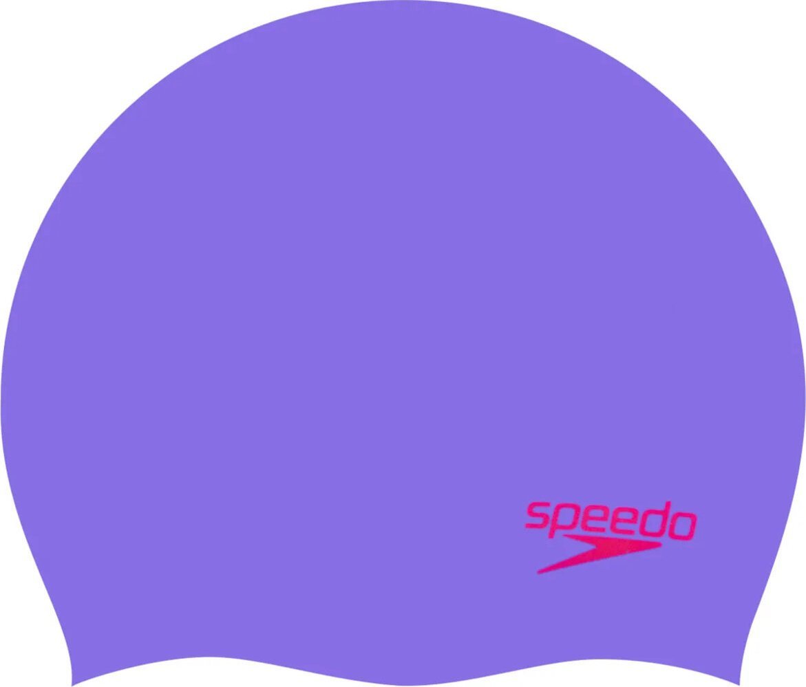 Speedo Dziecięcy czepek silikonowy Speedo Moulded Silc Cap Ju lilac/red