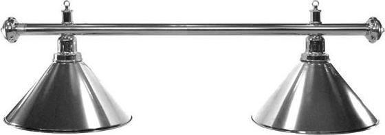 Tournament Champion Lampa bilardowa Elegance 2 klosze srebrna, srebrny pałąk