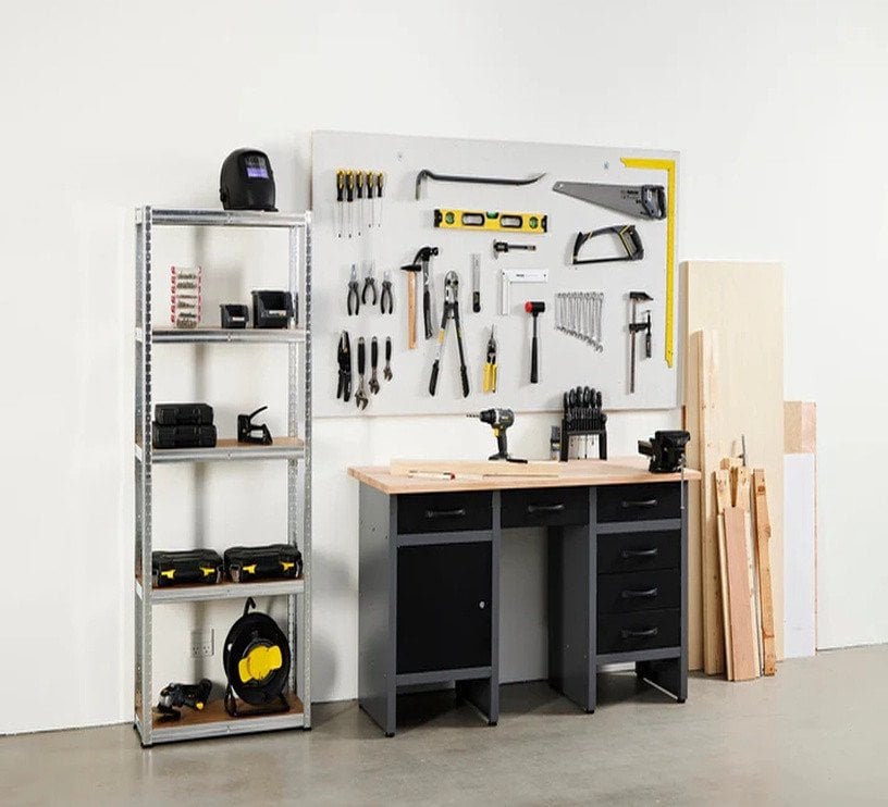 STORAGE SHELF 4IQ. 30X75X172CM 75KG