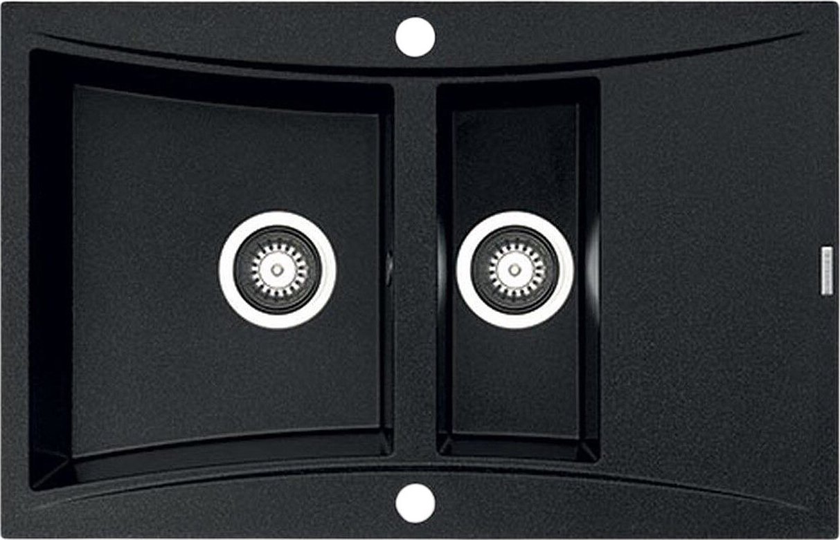 Zlewozmywak Pyramis Zlewozmywak granitowy Pyramis Softline 79x51 1 1/2B 1D Karbon