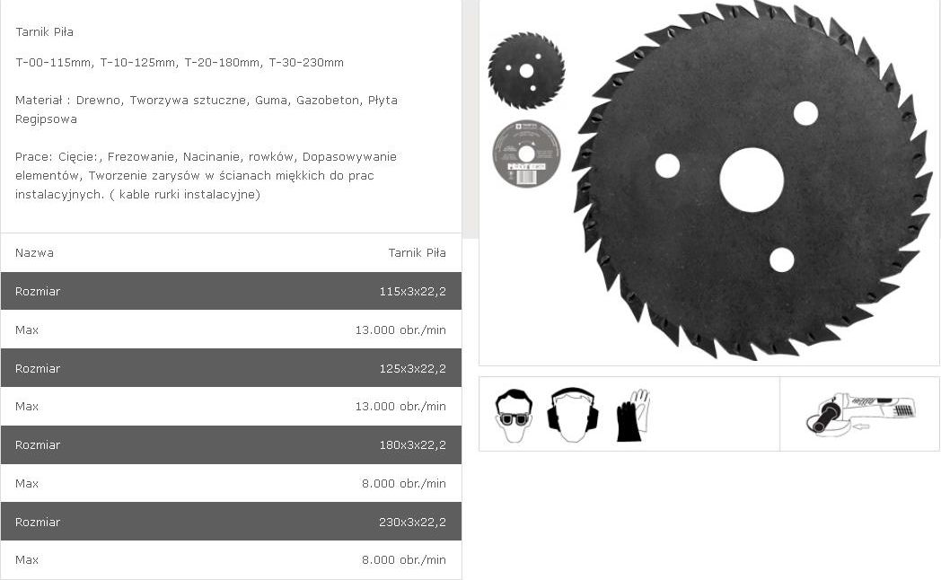 Tarpol Tarnik piła 115mm (T00)