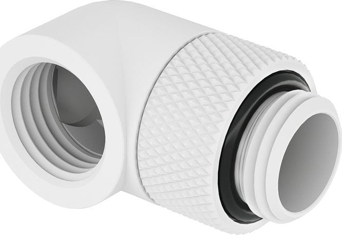 Barrow Barrow Adapter 90 Grad G1/4 Zoll AG auf G1/4 Zoll IG - drehbar, weiß