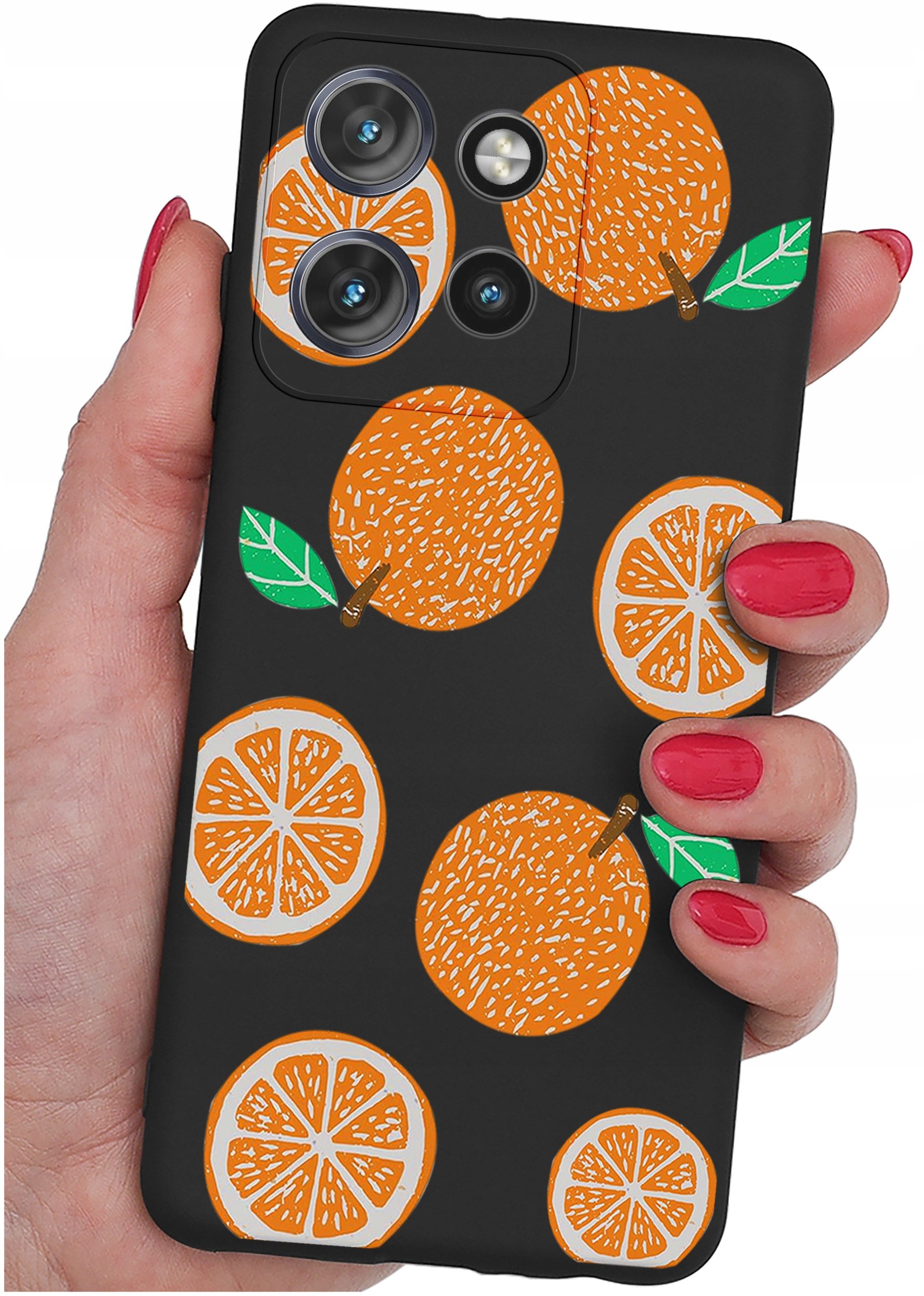 Etui do Motorola Moto EDGE 50 Neo WZORY |SILIKONOWE MATT CASE + SZKŁO 9H