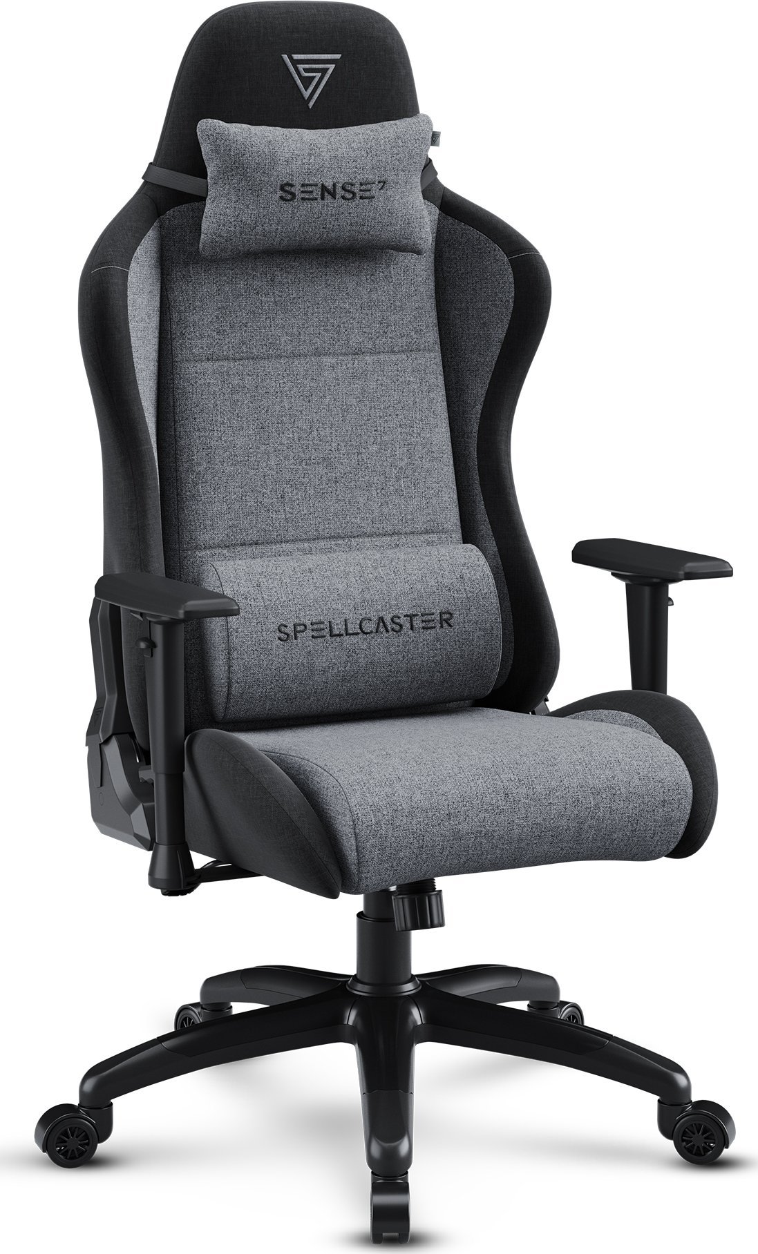 Fotel SENSE7 Spellcaster FUKU XL materiałowy czarno-szary