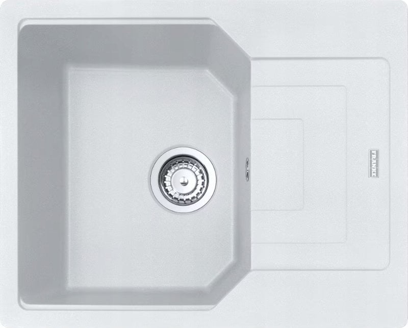 Zlewozmywak Franke Franke zlewozmywak jednokomorowy wbudowywany Fragranit+ Urban UBG 611-62, biały polarny 114.0687.265