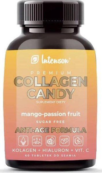 INTENSON_Premium Collagen Candy kolagen Mango-Marakuja 60 tabletek do ssania